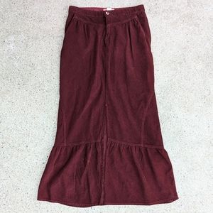 urban outfitters LUX merlot maxi skirt S